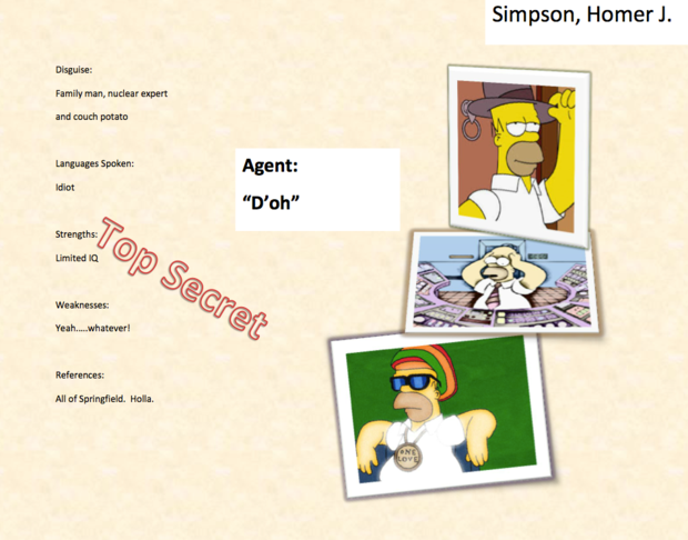 Homer Simpson's Resume