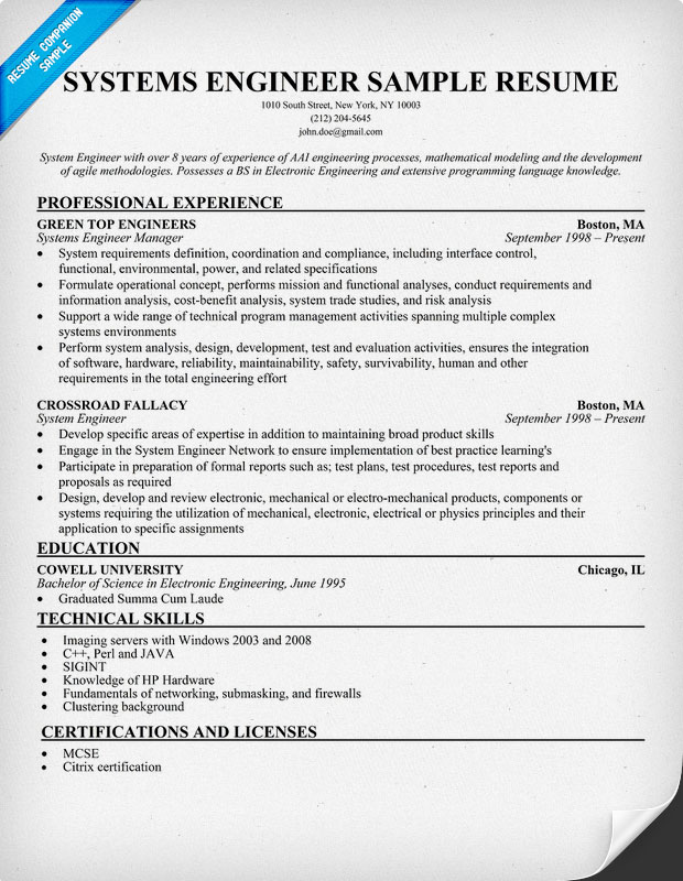 Engineering resume sip