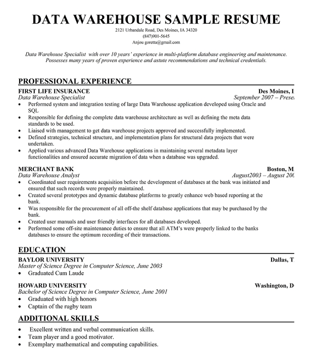 skills for management resumes